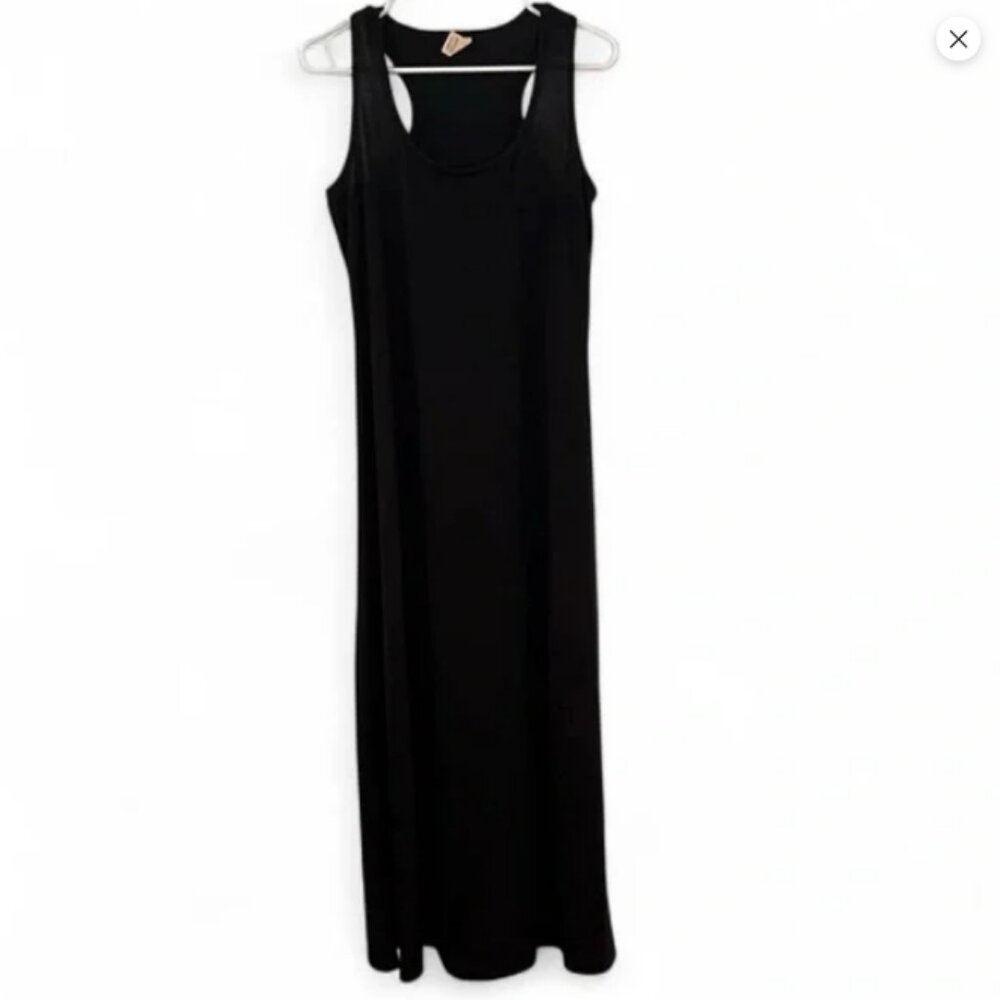 Vintage Faded Glory Women's Black Maxi Summer Racerback Dress Sz L (12-14) - Picture 2 of 14